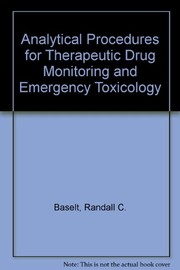 Front cover of Analytical procedures for therapeutic drug monitoring and emergency toxicology by Randall C. Baselt