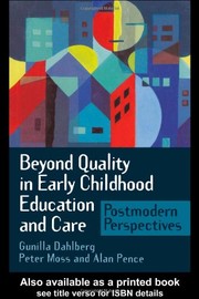 Front cover of Beyond quality in early childhood education and care by Dahlberg, Gunilla