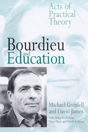 Cover of Bourdieu and education by Michael Grenfell