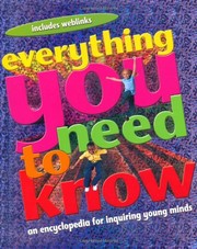 Front cover of Everything you need to know by Deborah Chancellor