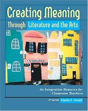 Cover of Creating Meaning Through Literature and the Arts by Claudia E. Cornett