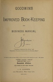 Front cover of Goodwin's improved book-keeping and business manual by J. H. Goodwin
