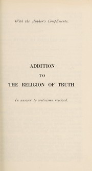 Front cover of The religion of truth by George Steele-Perkins