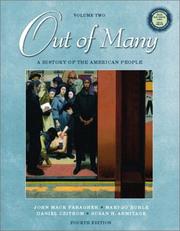 Front cover of Out of many by John Mack Faragher
