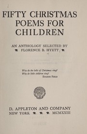 Front cover of Fifty Christmas poems for children by Florence B. Hyett