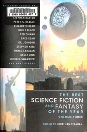Front cover of The Best Science Fiction and Fantasy of the Year, Volume Three by Jonathan Strahan