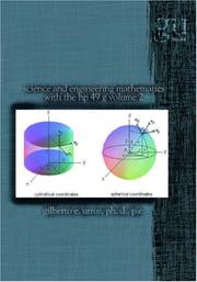 Front cover of Science and Engineering Mathematics with the HP 49 G - Volume II - Calculus, differential equations, statistics by Gilberto Urroz