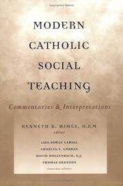 Cover of Modern Catholic Social Teaching by Unknown
