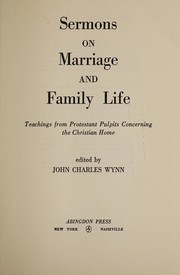 Cover of Sermons on marriage and family life by John Charles Wynn