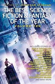 Front cover of The Best Science Fiction and Fantasy of the Year: Volume Ten (Best Science Fiction & Fantasy of the Year) by Jonathan Strahan