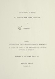 Cover of Set and multilingual speech acquisition by Irene Arki