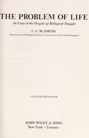 Front cover of The Problem of Life by Christopher Upham Murray Smith