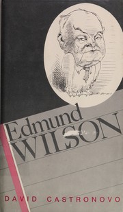 Front cover of Edmund Wilson by David Castronovo