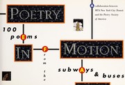 Cover of Poetry in Motion by Molly Peacock