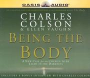 Cover of Being The Body by Charles Colson