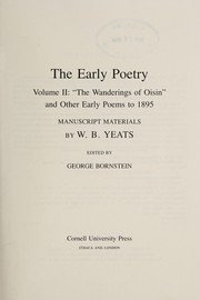 Front cover of The wanderings of Oisin, and other early poems to 1895 by William Butler Yeats