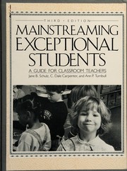 Cover of Mainstreaming Exceptional Students by Jane B. Schulz