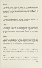 Cover of Returns to education by George Psacharopoulos