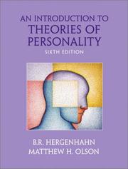 Front cover of An introduction to theories of personality by Unknown