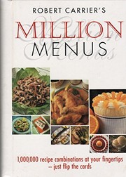 Cover of A million menus by Robert Carrier
