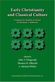Front cover of Early Christianity and Classical Culture by Unknown