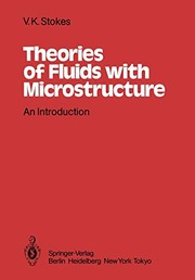 Front cover of Theories of Fluids with Microstructure: An Introduction by V.K. Stokes