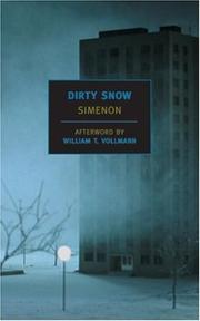 Front cover of La neige était sale by Georges Simenon