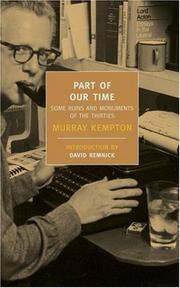 Front cover of Part of our time by Murray Kempton