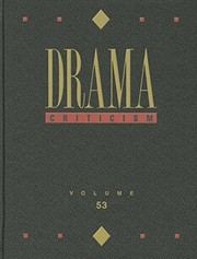 Front cover of Drama Criticism: Excerpts from Criticism of the Most Significant and Widely Studied Dramatic Works by Lawrence J. Trudeau
