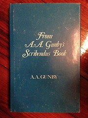 Front cover of From A. A. Gunby's scribendus book by Andrew Augustus Gunby