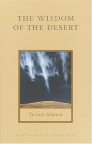 Front cover of The Wisdom of the Desert by Thomas Merton