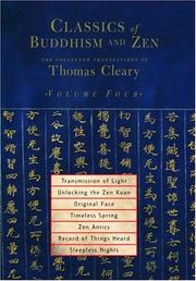 Front cover of Classics of Buddhism and Zen, Volume 4 by Thomas Cleary