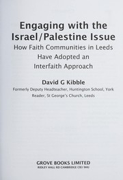Cover of Engaging with the Israel/Palestine issue by David G. Kibble