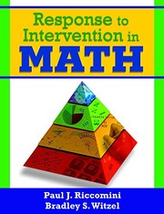 Cover of Response to intervention in math by Paul J. Riccomini