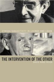 Front cover of The Intervention of the Other - Ethical Subjectivity in Levinas and Lacan by David Fryer Ross