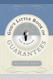 Front cover of God's Little Book of Guarantees for Marriage (God's Little Bk. Of Guarantees) by Heather Kopp
