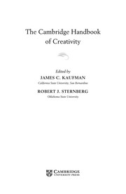 Front cover of The Cambridge handbook of creativity by James C. Kaufman