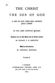 Cover of The Christ, the Son of God by Constant Fouard 