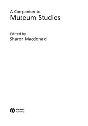 Front cover of A companion to museum studies by Sharon Macdonald