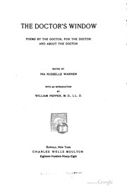 Cover of The doctor's window by Ina Russelle Warren
