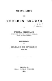 Front cover of Geschichte des neueren Dramas by Wilhelm Michael Anton Creizenach