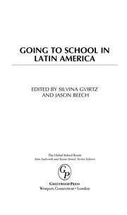 Front cover of Going to school in Latin America by Silvina Gvirtz