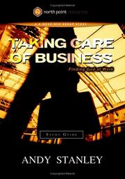 Front cover of Taking Care of Business Study Guide by Andy Stanley