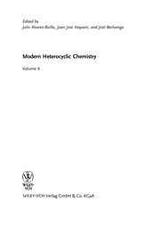 Front cover of Modern heterocyclic chemistry by Julio Alvarez-Builla