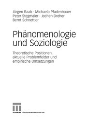Front cover of Phänomenologie und Soziologie by Jochen Dreher