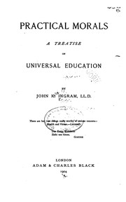 Cover of Practical morals by John K. Ingram