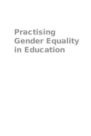 Front cover of Practising gender equality in education by Elaine Unterhalter