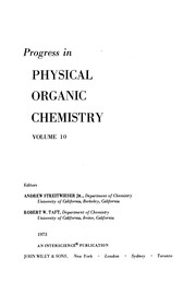 Front cover of Progress in physical organic chemistry by Saul G. Cohen