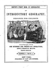 Front cover of Smith's first book in geography by Roswell Chamberlain Smith