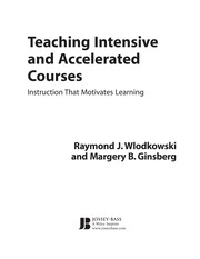 Cover of Teaching intensive and accelerated courses by Raymond J. Wlodkowski